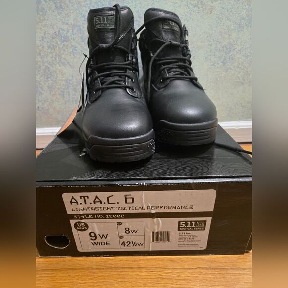 511 Tactical A.T.A.C 6 (Brand New) Black Mens 9 WIDE - Picture 3 of 6